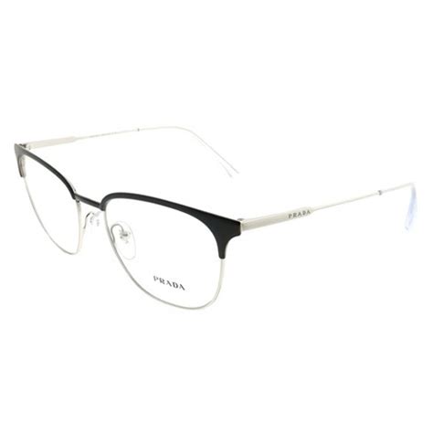 Prada Pr59uv 1bo1o1 Unisex Square Eyeglasses Matte Black